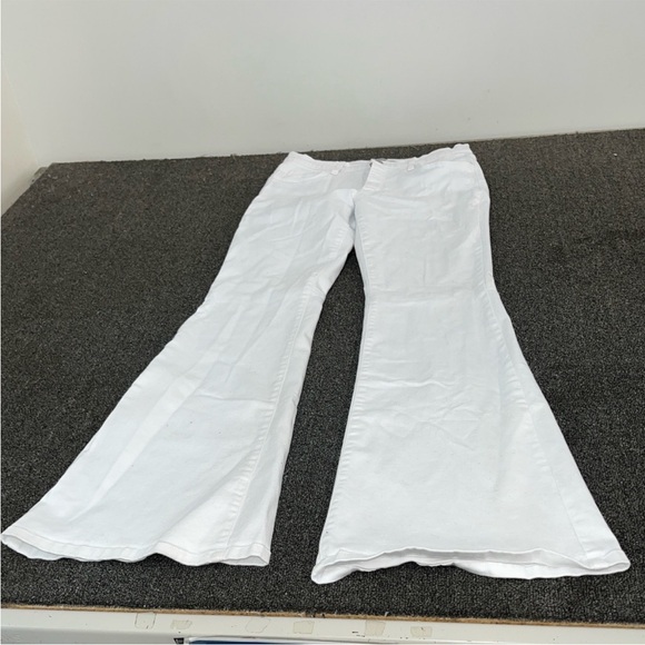 Denim - White Flared Pants